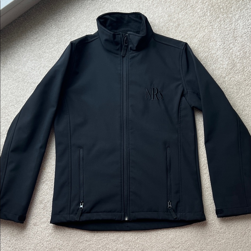 NRS National Roper’s Supply black fleece-lined jacket S